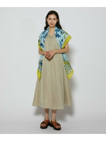 【L'EQUIPE】［eclat 2026年5月号掲載商品］manipuri カラー別注ストール 詳細画像 カーキ 7