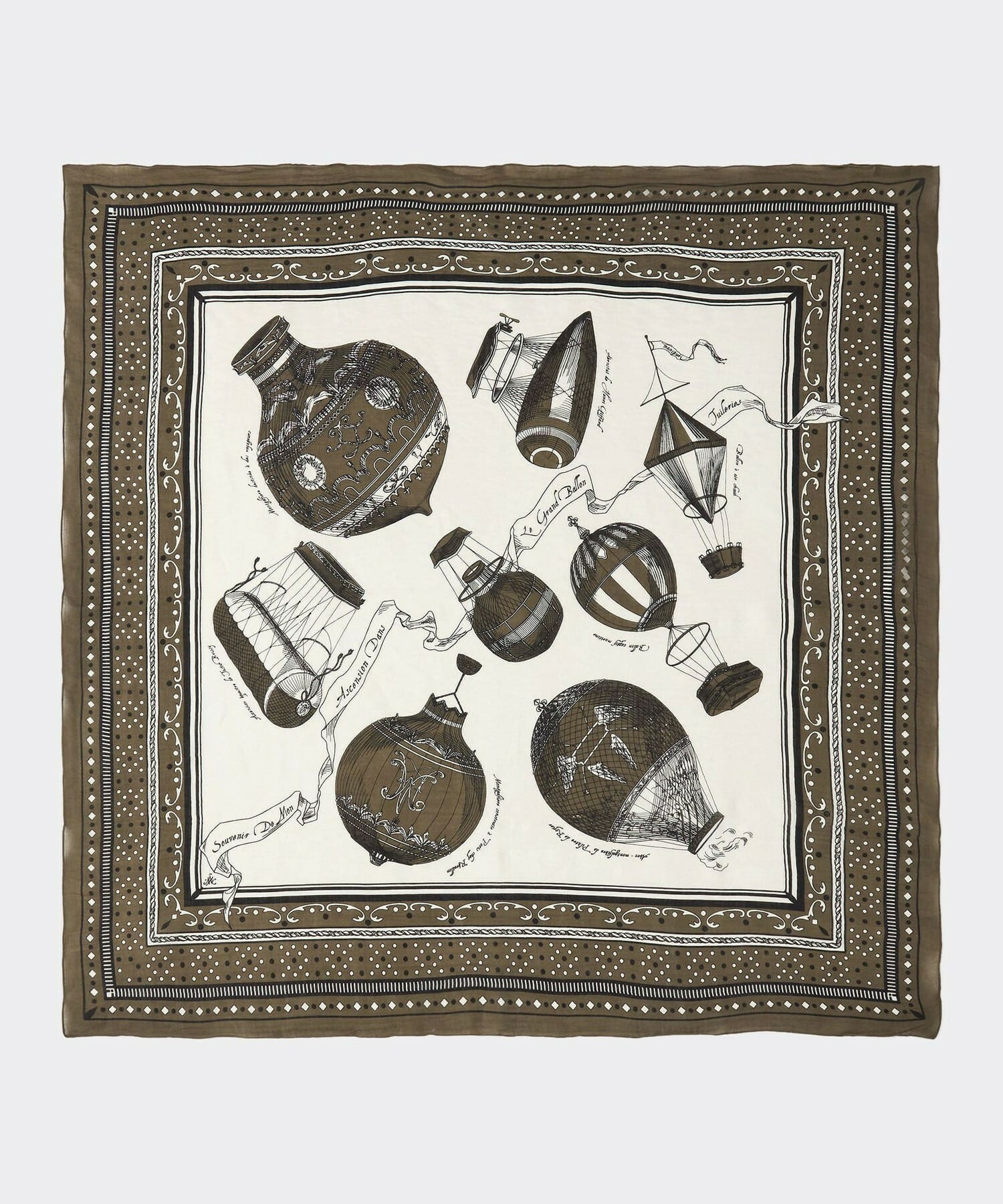 【L'EQUIPE】［eclat 2026年5月号掲載商品］manipuri カラー別注ストール 詳細画像 カーキ 15