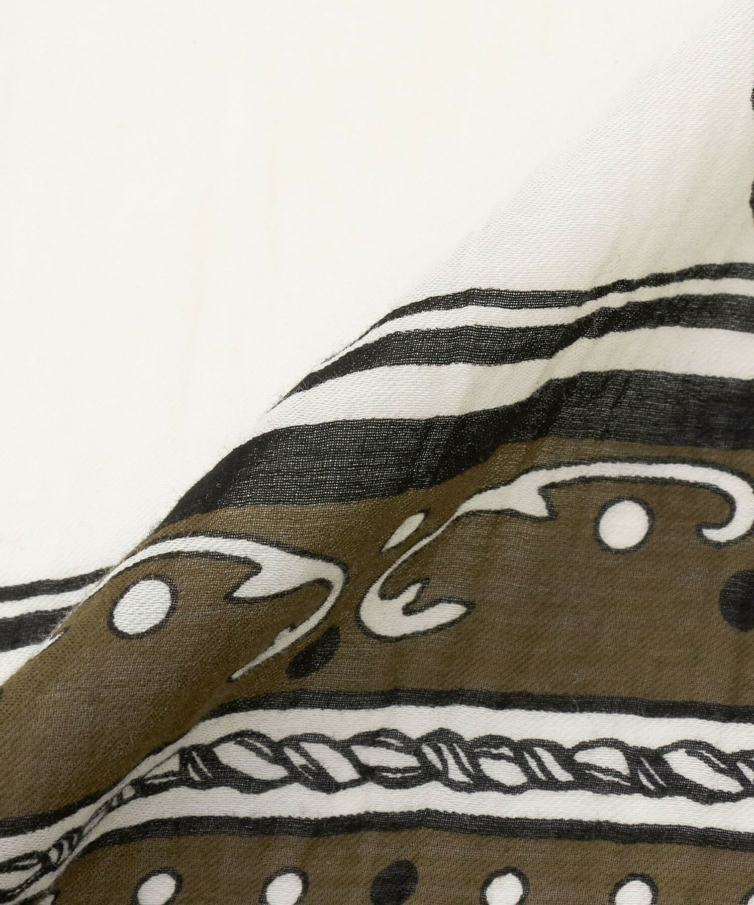 【L'EQUIPE】［eclat 2026年5月号掲載商品］manipuri カラー別注ストール 詳細画像 カーキ 17