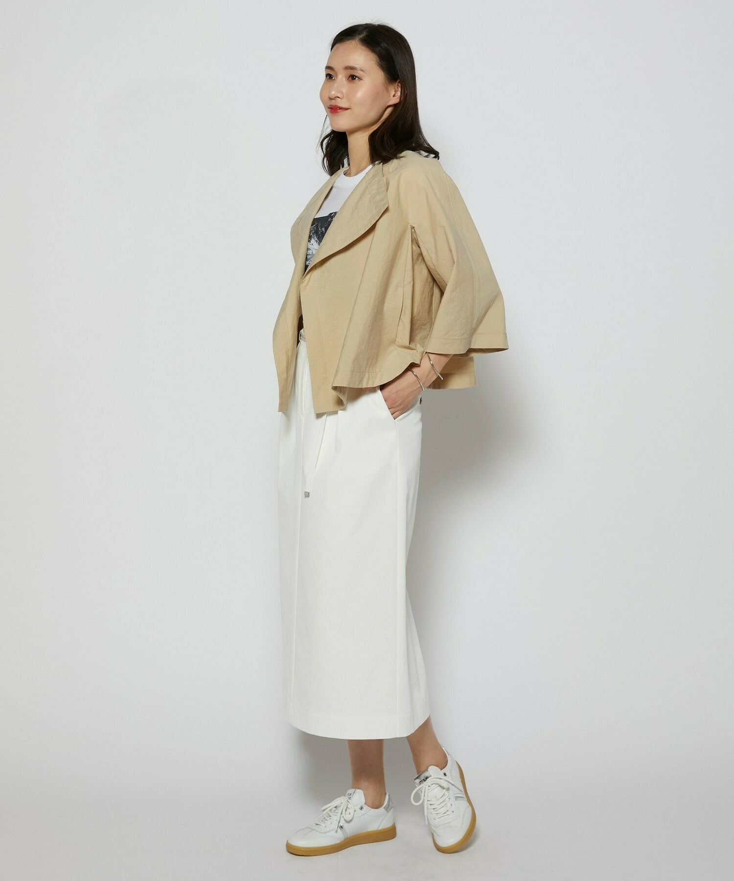 【L'EQUIPE】［eclat 2026年5月号掲載商品］mjus&times;L&rsquo;EQUIPEコラボスニーカー 詳細画像 ベージュ 15