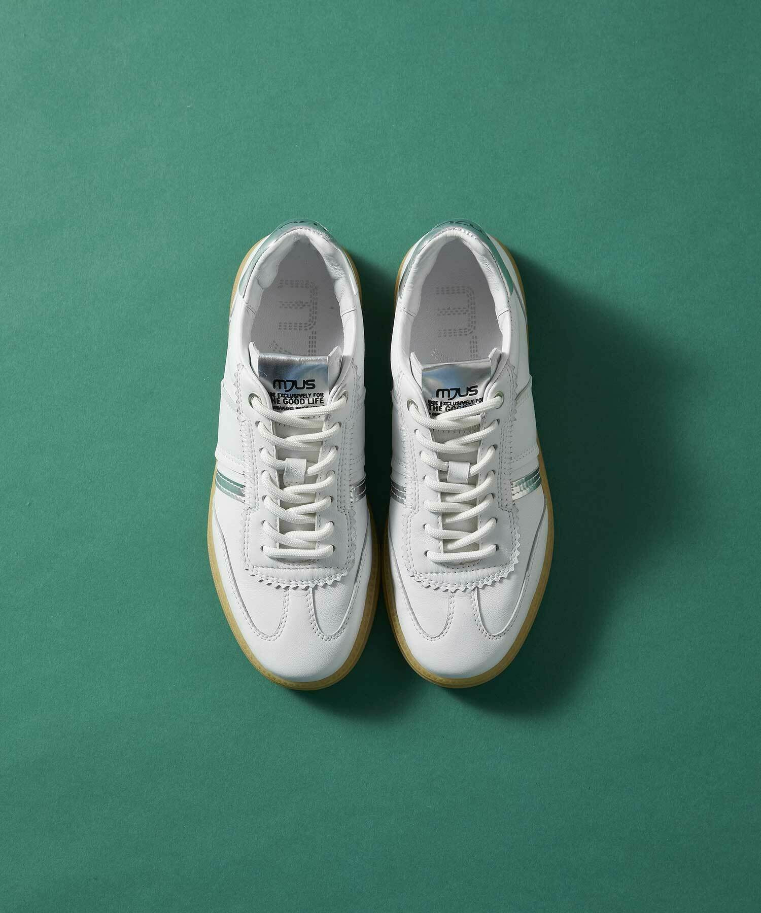 【L'EQUIPE】［eclat 2026年5月号掲載商品］mjus&times;L&rsquo;EQUIPEコラボスニーカー 詳細画像 ホワイト 1