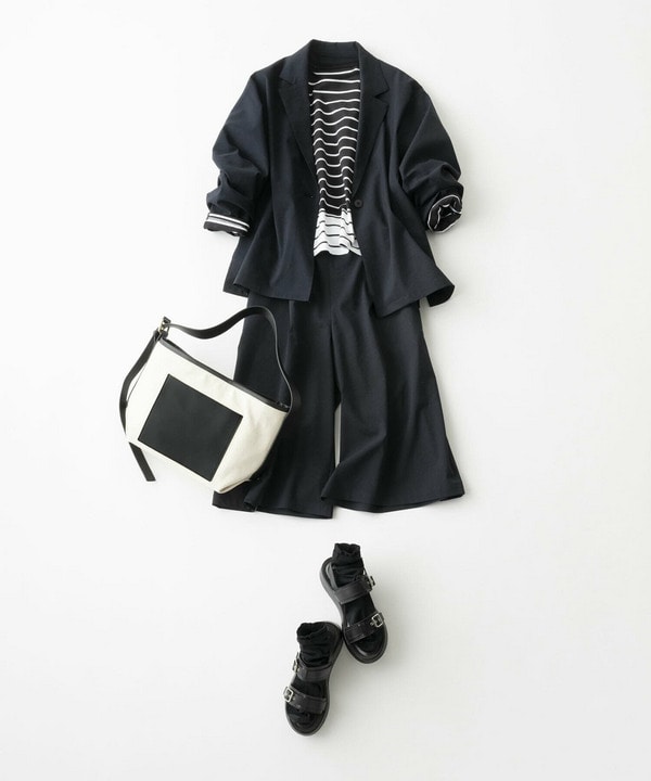 ［eclat 2026年5月号掲載商品］CORSOROMA,9コラボWベルトサンダル 詳細画像 ブラック 2