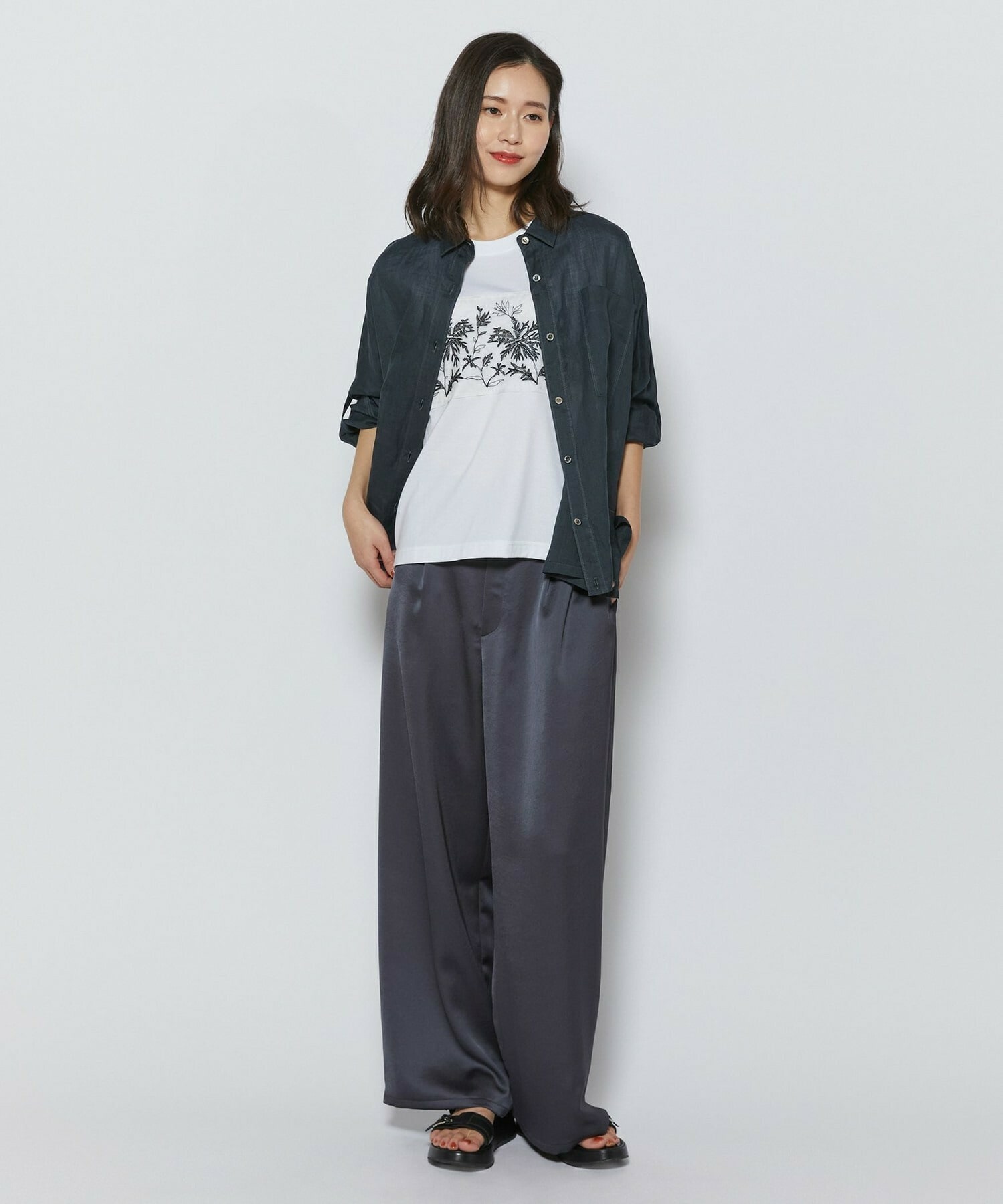 【L'EQUIPE】［eclat 2026年5月号掲載商品］CORSOROMA,9コラボWベルトサンダル 詳細画像 ブラック 17