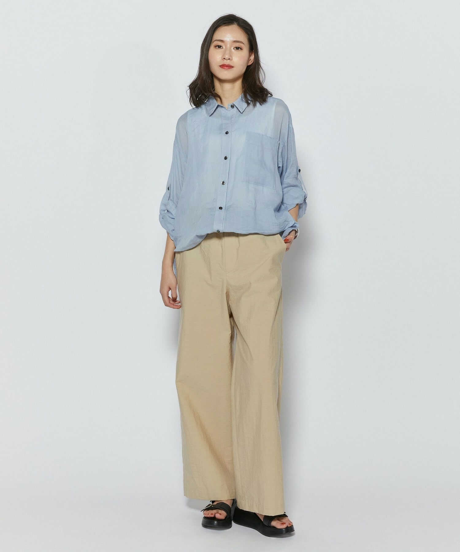 【L'EQUIPE】［eclat 2026年5月号掲載商品］CORSOROMA,9コラボWベルトサンダル 詳細画像 ブラック 18