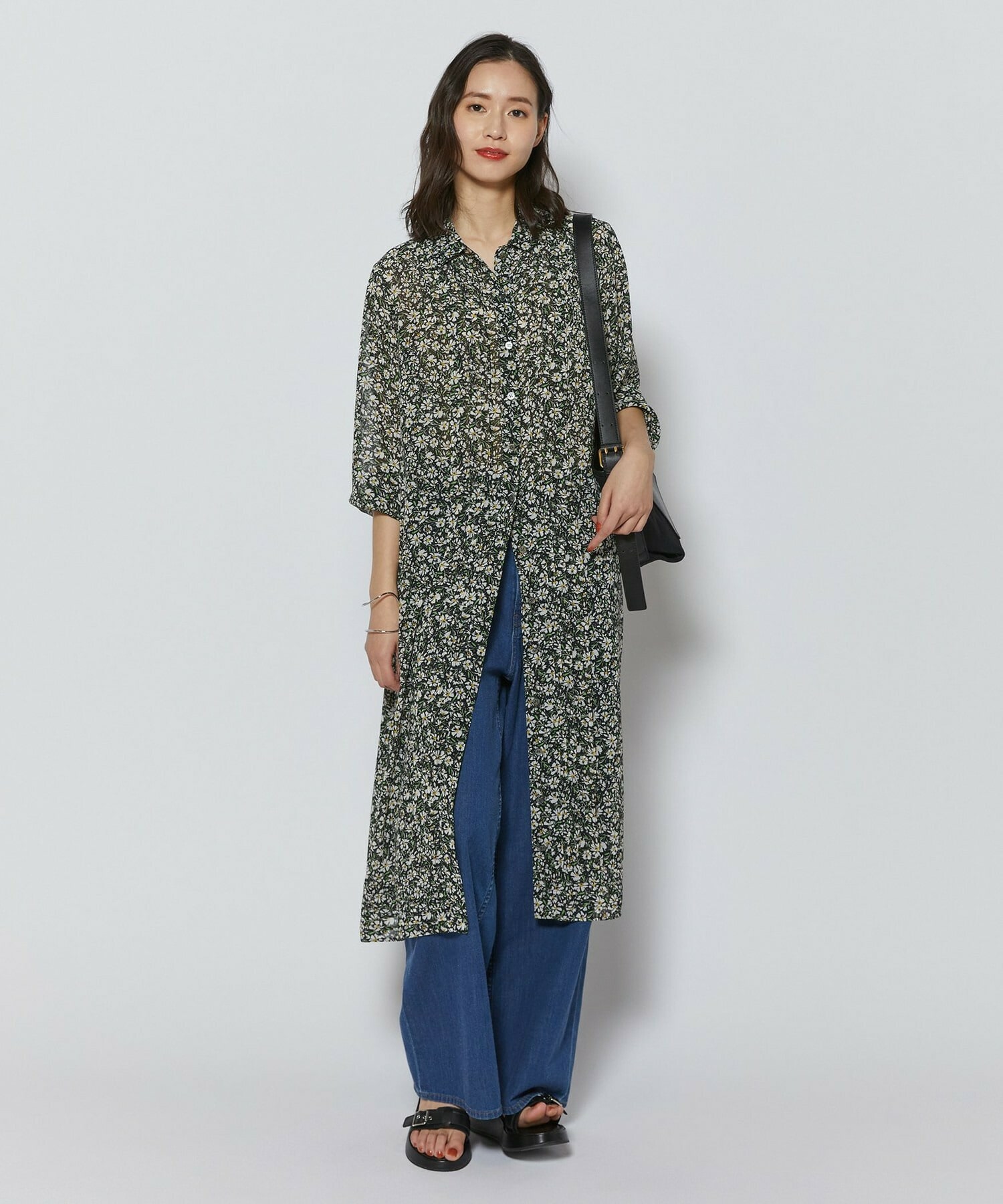 【L'EQUIPE】［eclat 2026年5月号掲載商品］CORSOROMA,9コラボWベルトサンダル 詳細画像 ブラック 2