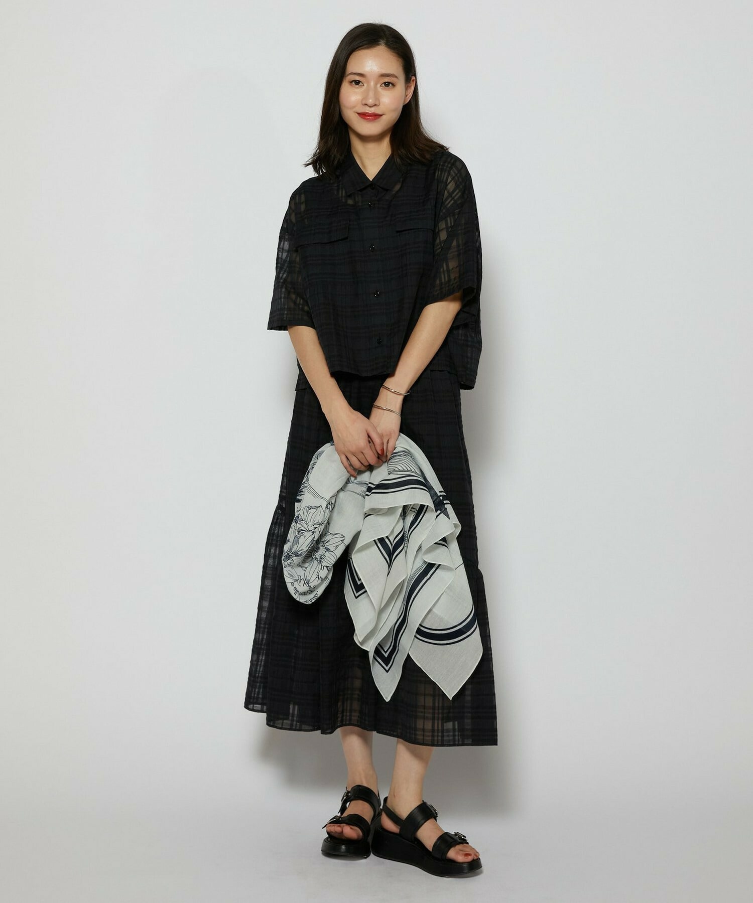 【L'EQUIPE】［eclat 2026年5月号掲載商品］CORSOROMA,9コラボWベルトサンダル 詳細画像 ブラック 23