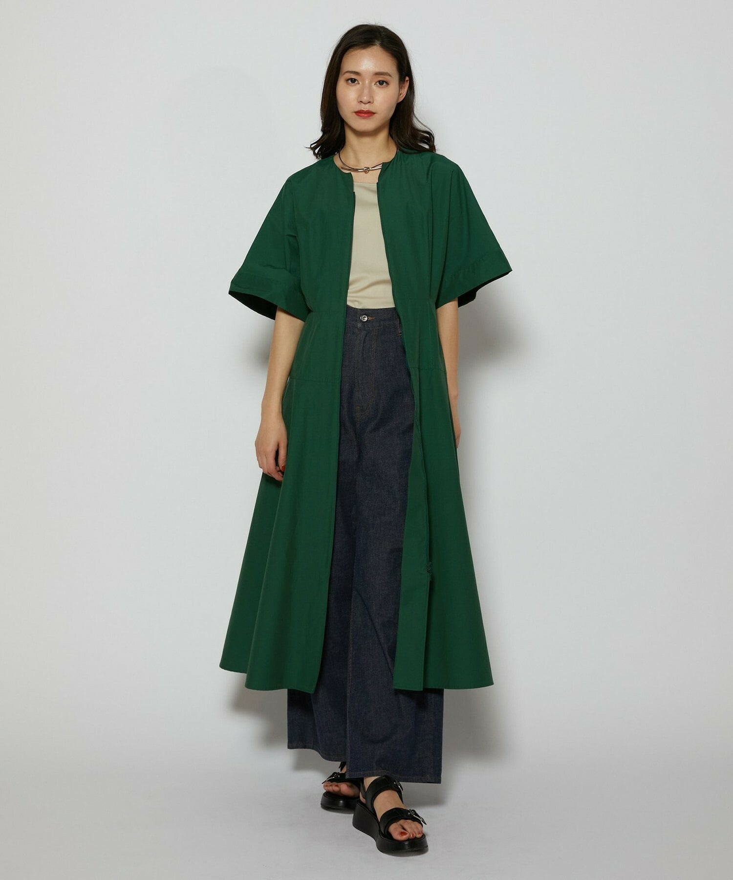 【L'EQUIPE】［eclat 2026年5月号掲載商品］CORSOROMA,9コラボWベルトサンダル 詳細画像 ブラック 24