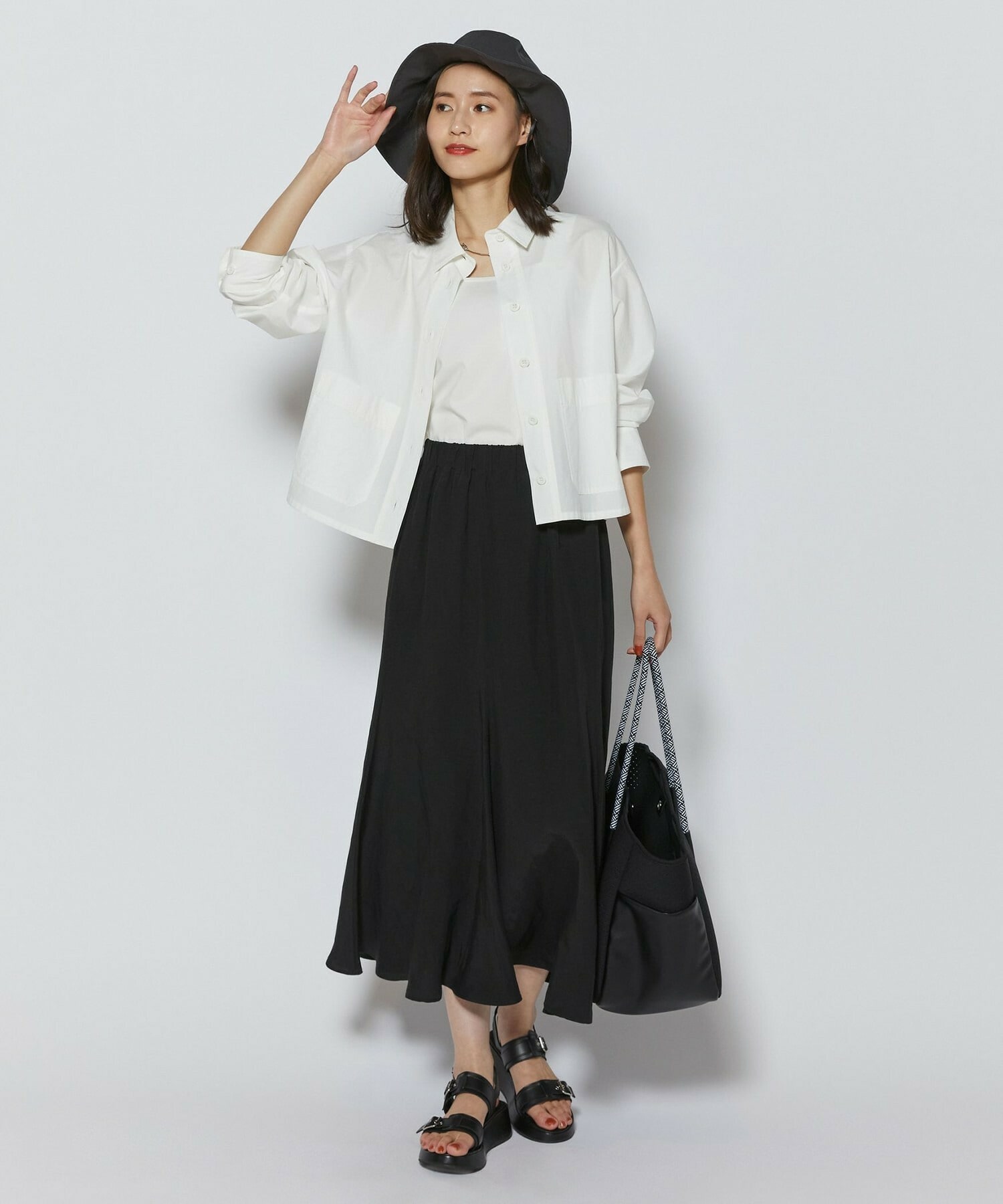 【L'EQUIPE】［eclat 2026年5月号掲載商品］CORSOROMA,9コラボWベルトサンダル 詳細画像 ブラック 6