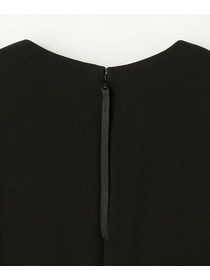 【L'EQUIPE】バックサテンAラインワンピース＜現行素材＞ 詳細画像 ブラック 12