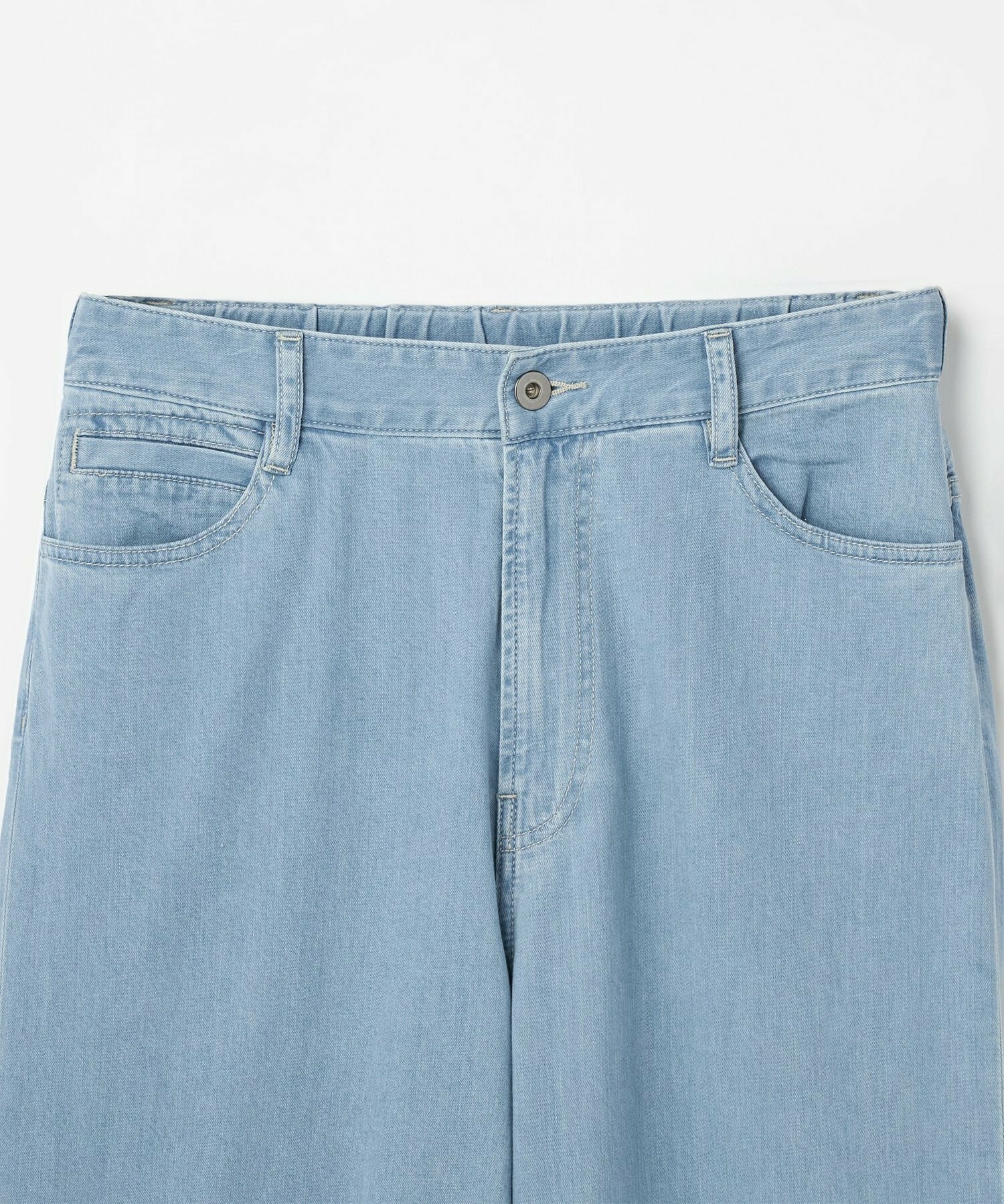 【L'EQUIPE】7ozストレッチセミワイドデニムパンツ 詳細画像 ライトブルー 2