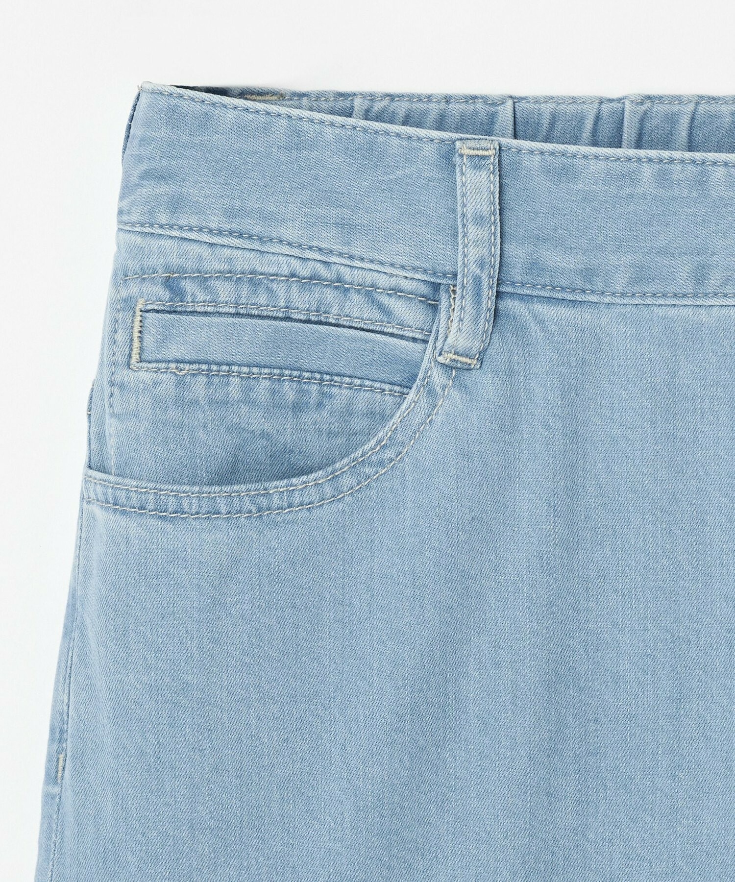 【L'EQUIPE】7ozストレッチセミワイドデニムパンツ 詳細画像 ライトブルー 3