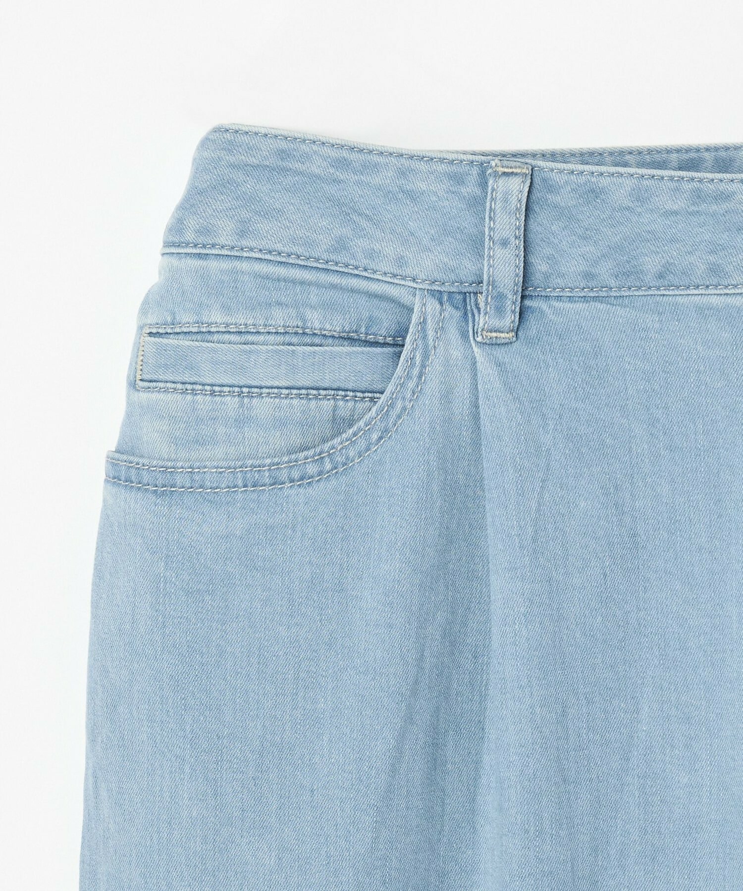 【L'EQUIPE】7ozストレッチテーパードデニムパンツ 詳細画像 ライトブルー 3