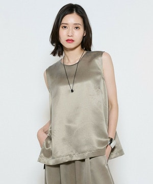 【L'EQUIPE】キュプラヴィンテージブラウス 詳細画像 カーキ 1