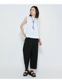 【L'EQUIPE】40/-ダンプ近江晒ワイドパンツ 詳細画像 ブラック 22