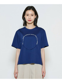 【L'EQUIPE】サークル刺繡Tシャツ 詳細画像 ネイビー 19
