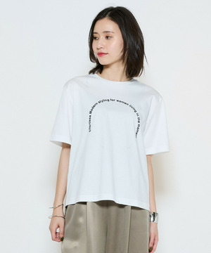 【L'EQUIPE】サークル刺繡Tシャツ 詳細画像 ホワイト 1