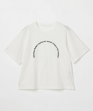 【L'EQUIPE】サークル刺繡Tシャツ 詳細画像 ホワイト 2