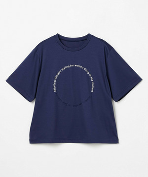 【L'EQUIPE】サークル刺繡Tシャツ 詳細画像 ブルー 2
