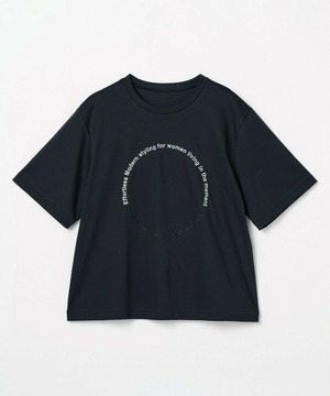 【L'EQUIPE】サークル刺繡Tシャツ 詳細画像 ネイビー 2