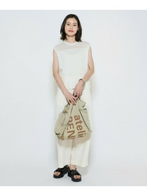 【L'EQUIPE】コットンナイロンノースリーブニット 詳細画像 カーキ 16
