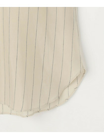 【L'EQUIPE】【Lサイズ】キュプラコットンストライプシャツ 詳細画像 ベージュ系その他 21