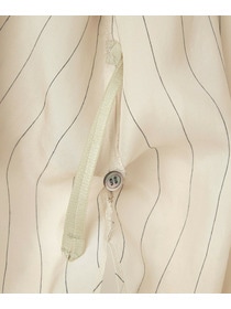 【L'EQUIPE】【Lサイズ】キュプラコットンストライプシャツ 詳細画像 ベージュ系その他 24