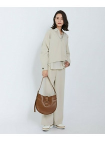 【L'EQUIPE】【Lサイズ】キュプラコットンストライプシャツ 詳細画像 ベージュ系その他 3