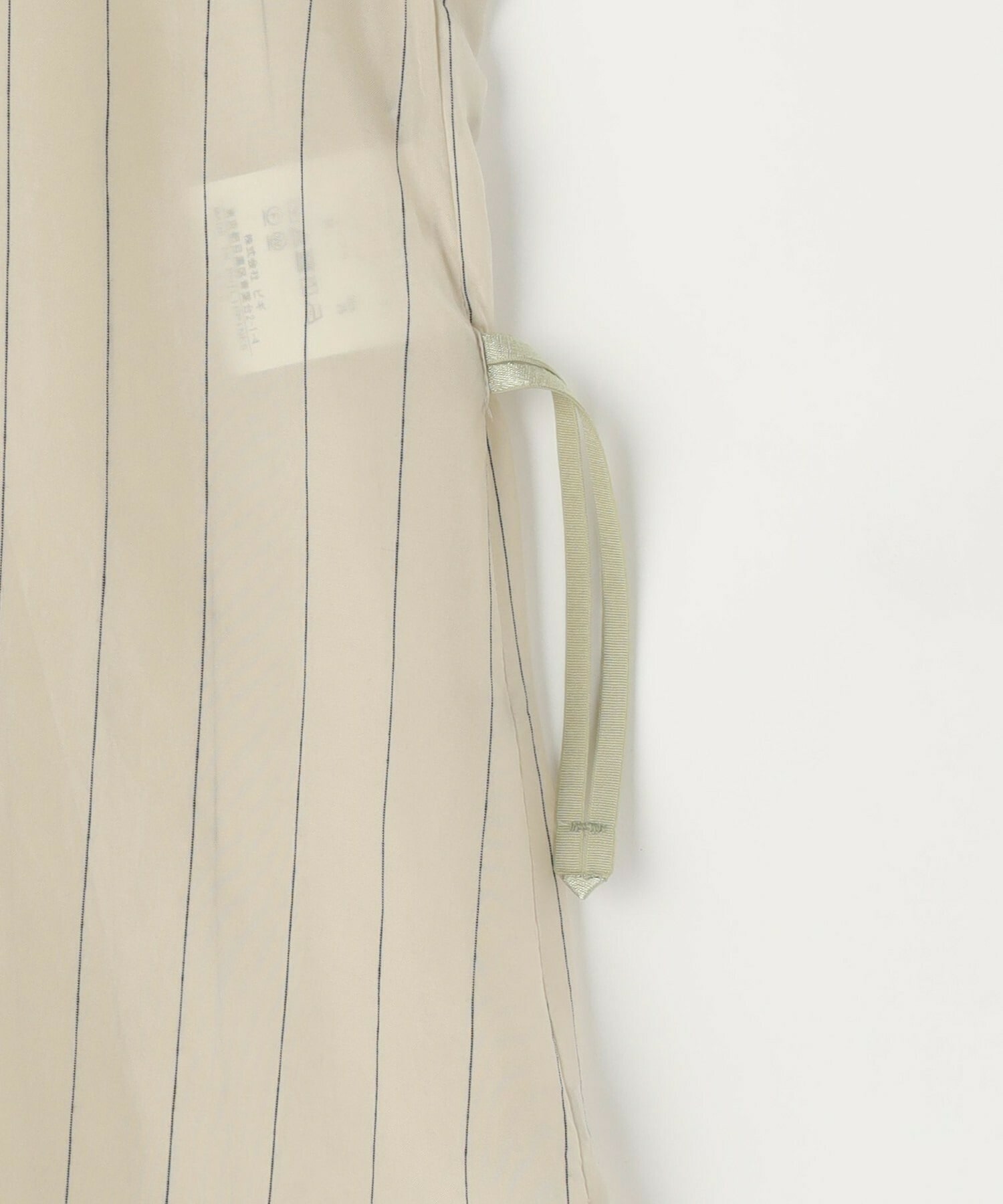 【L'EQUIPE】【Lサイズ】キュプラコットンストライプシャツ 詳細画像 ベージュ系その他 19