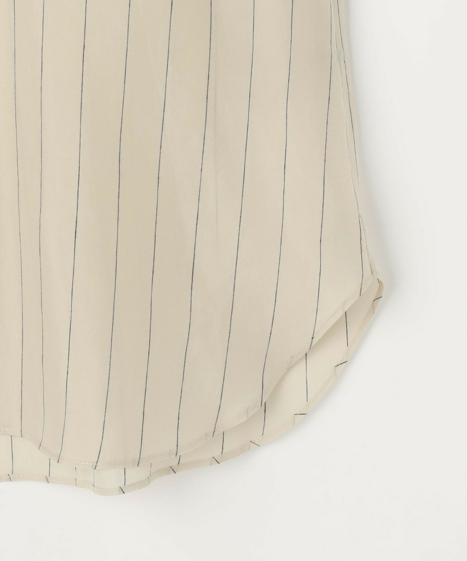 【L'EQUIPE】【Lサイズ】キュプラコットンストライプシャツ 詳細画像 ベージュ系その他 21