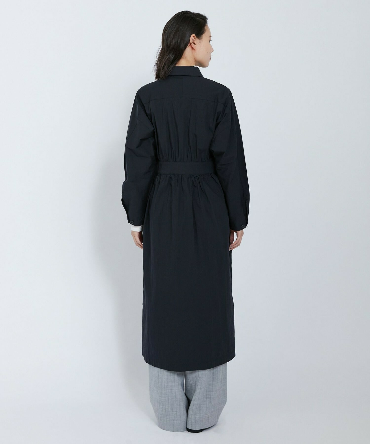 【L'EQUIPE】【Lサイズ】ビンテージコットンナイロンワンピース 詳細画像 ブラック 5