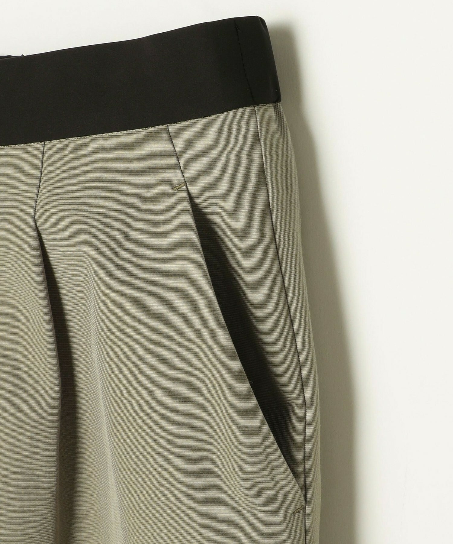 【L'EQUIPE】【Lサイズ】アセテートグログランパンツ 詳細画像 グリーン系その他 18