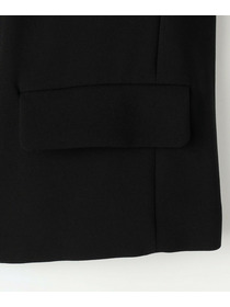 【L'EQUIPE】【Lサイズ】バックサテンノーカラージャケット＜現行素材＞ 詳細画像 ブラック 4