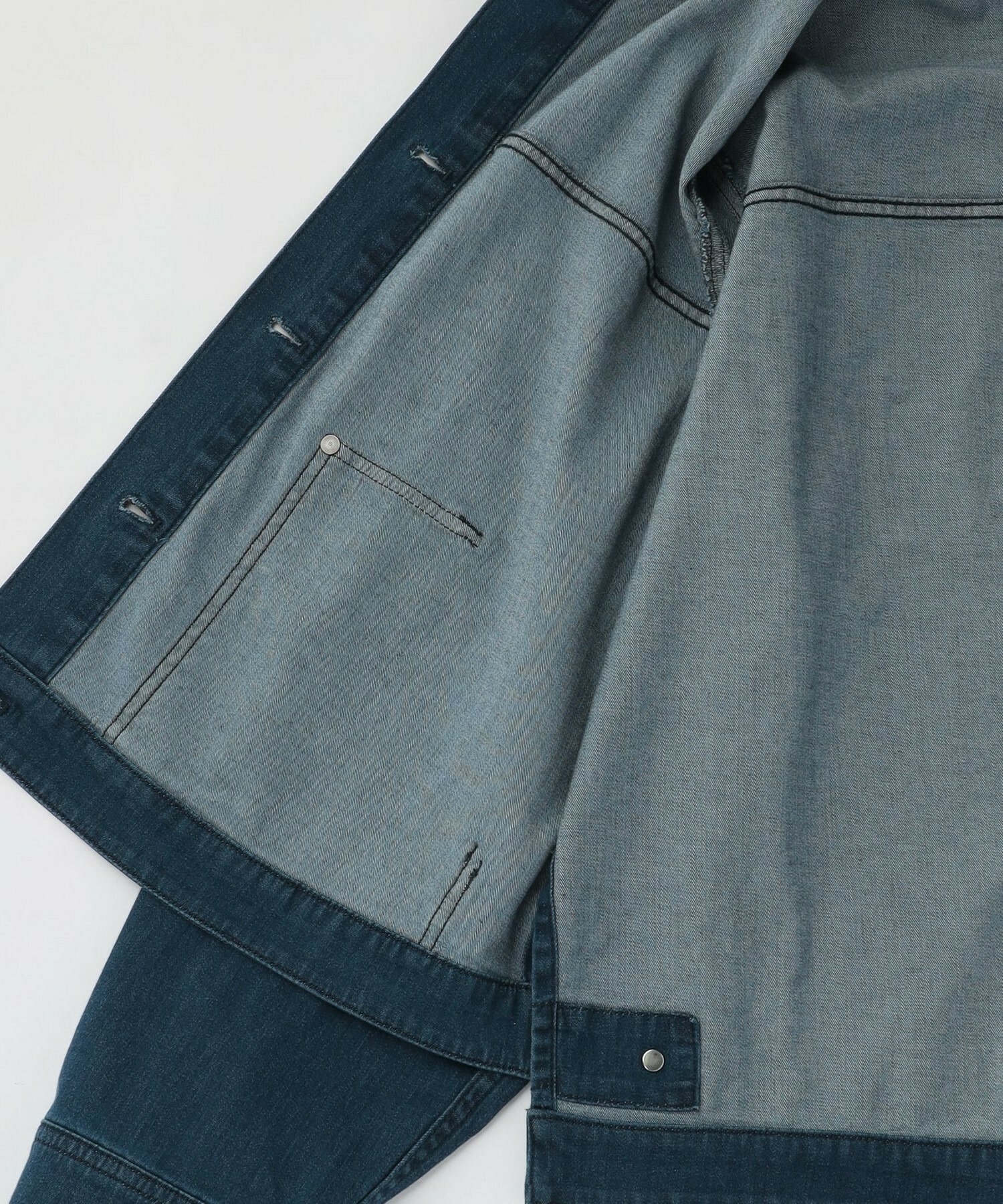 【L'EQUIPE】【Lサイズ】7ozストレッチデニムジャケット 詳細画像 ブルー系その他 13