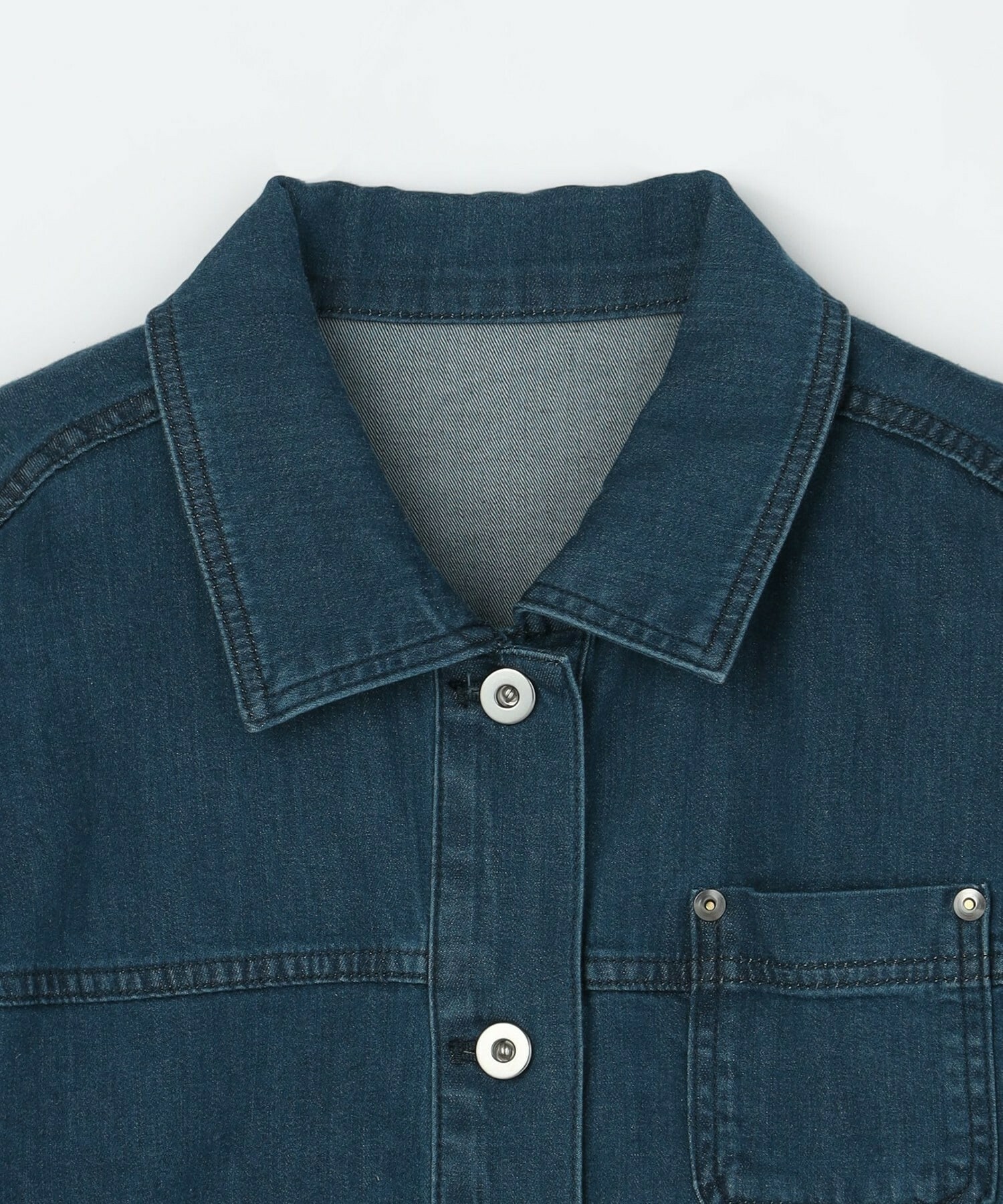 【L'EQUIPE】【Lサイズ】7ozストレッチデニムジャケット 詳細画像 ブルー系その他 7