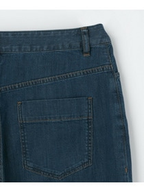 【L'EQUIPE】【Lサイズ】7ozストレッチデニムテーパードシルエットパンツ 詳細画像 ブルー系その他 4