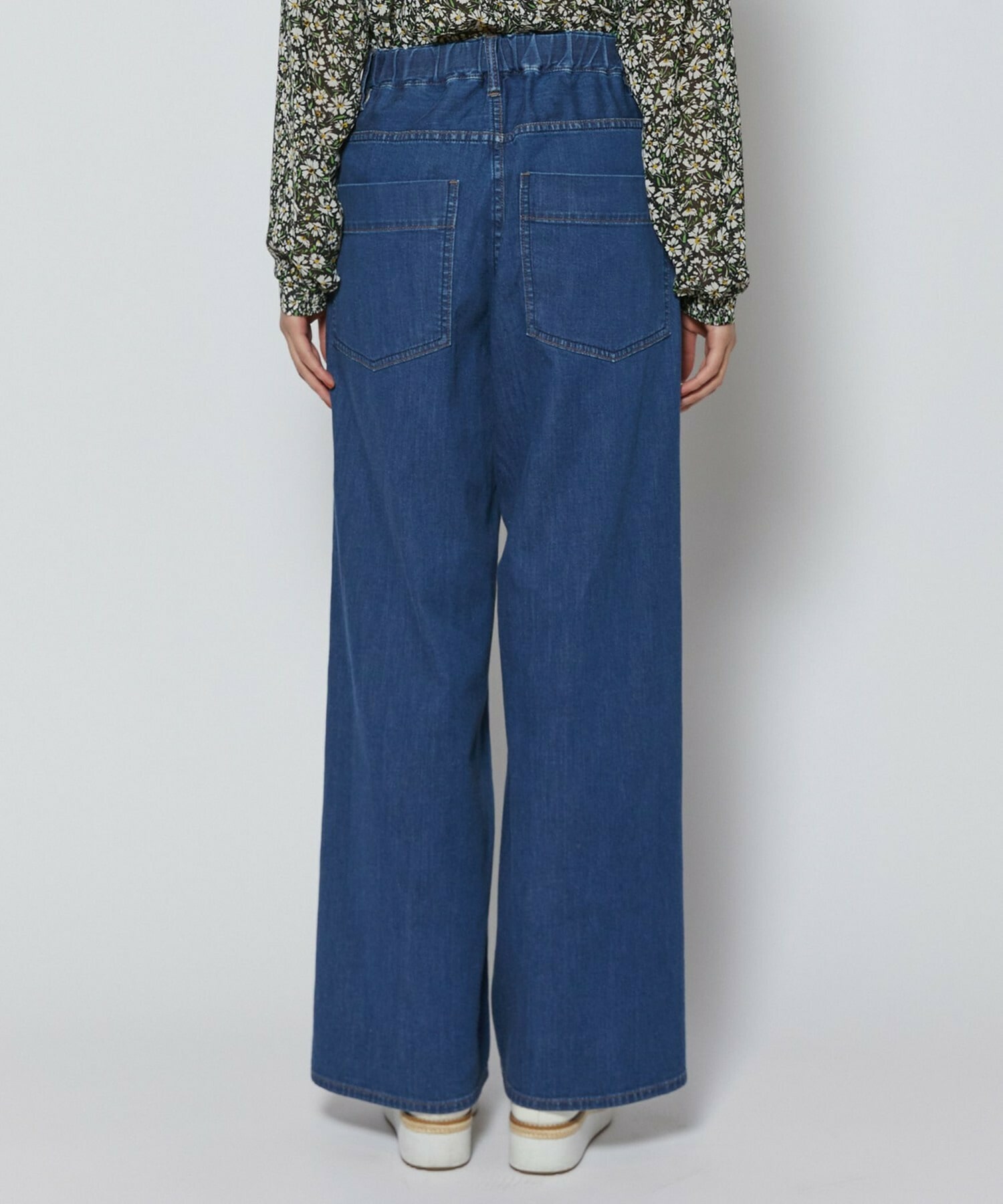 【L'EQUIPE】【Lサイズ】7ozストレッチデニムセミワイドパンツ 詳細画像 ブルー系その他 8