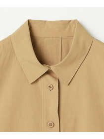 【L'EQUIPE】【Lサイズ】オーガニックコットンビンテージシャツブラウス 詳細画像 ベージュ 11