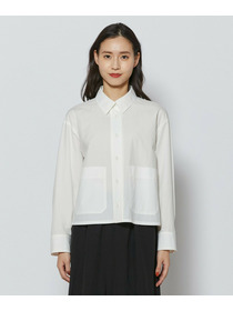 【L'EQUIPE】【Lサイズ】オーガニックコットンビンテージシャツブラウス 詳細画像 ホワイト 6