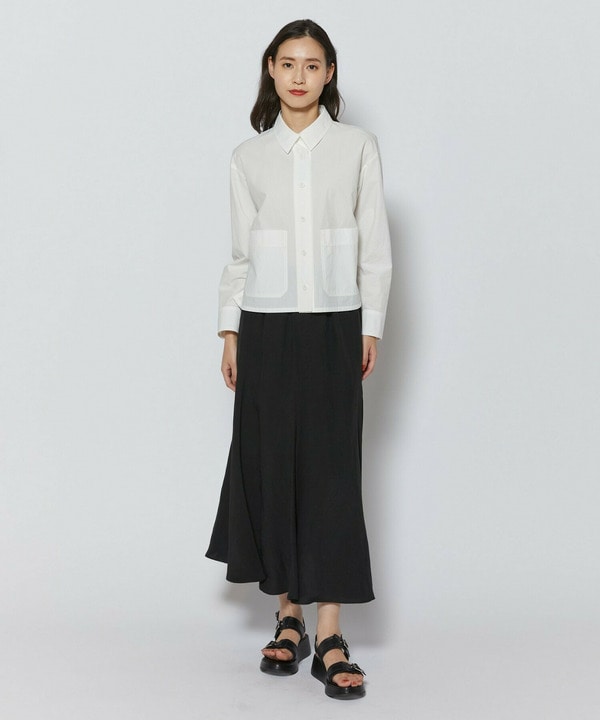 【L'EQUIPE】【Lサイズ】オーガニックコットンビンテージシャツブラウス