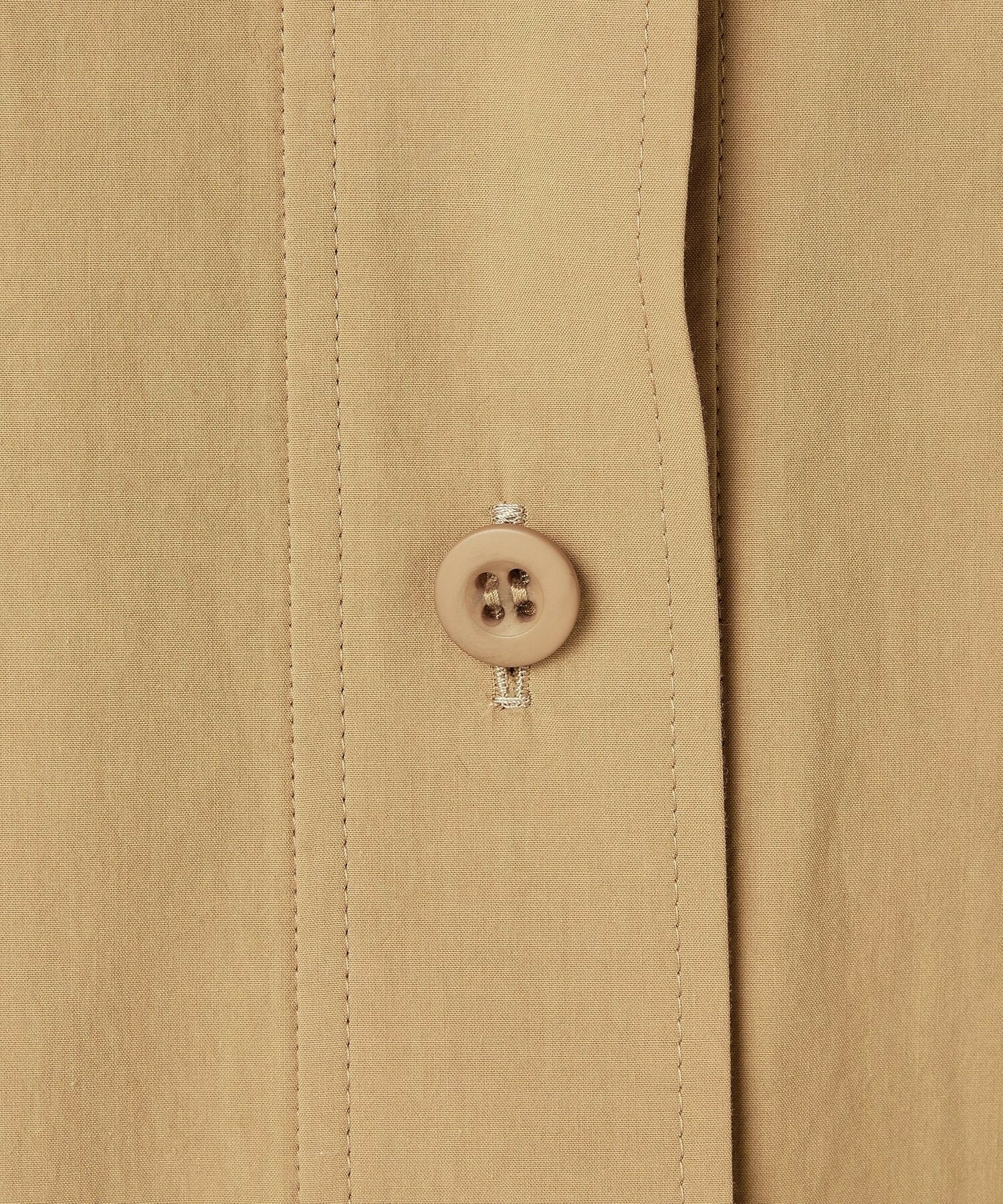 【L'EQUIPE】【Lサイズ】オーガニックコットンビンテージシャツブラウス 詳細画像 ベージュ 12