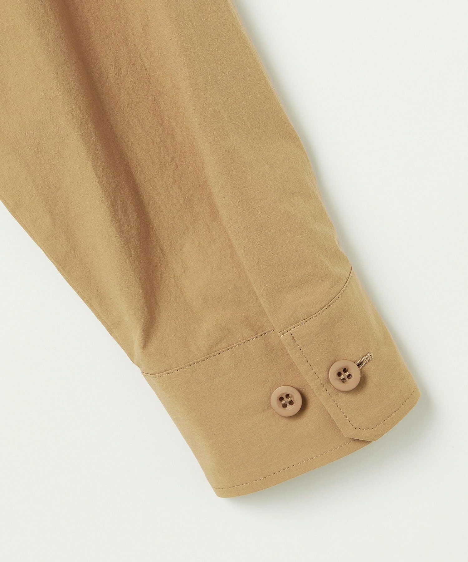 【L'EQUIPE】【Lサイズ】オーガニックコットンビンテージシャツブラウス 詳細画像 ベージュ 13