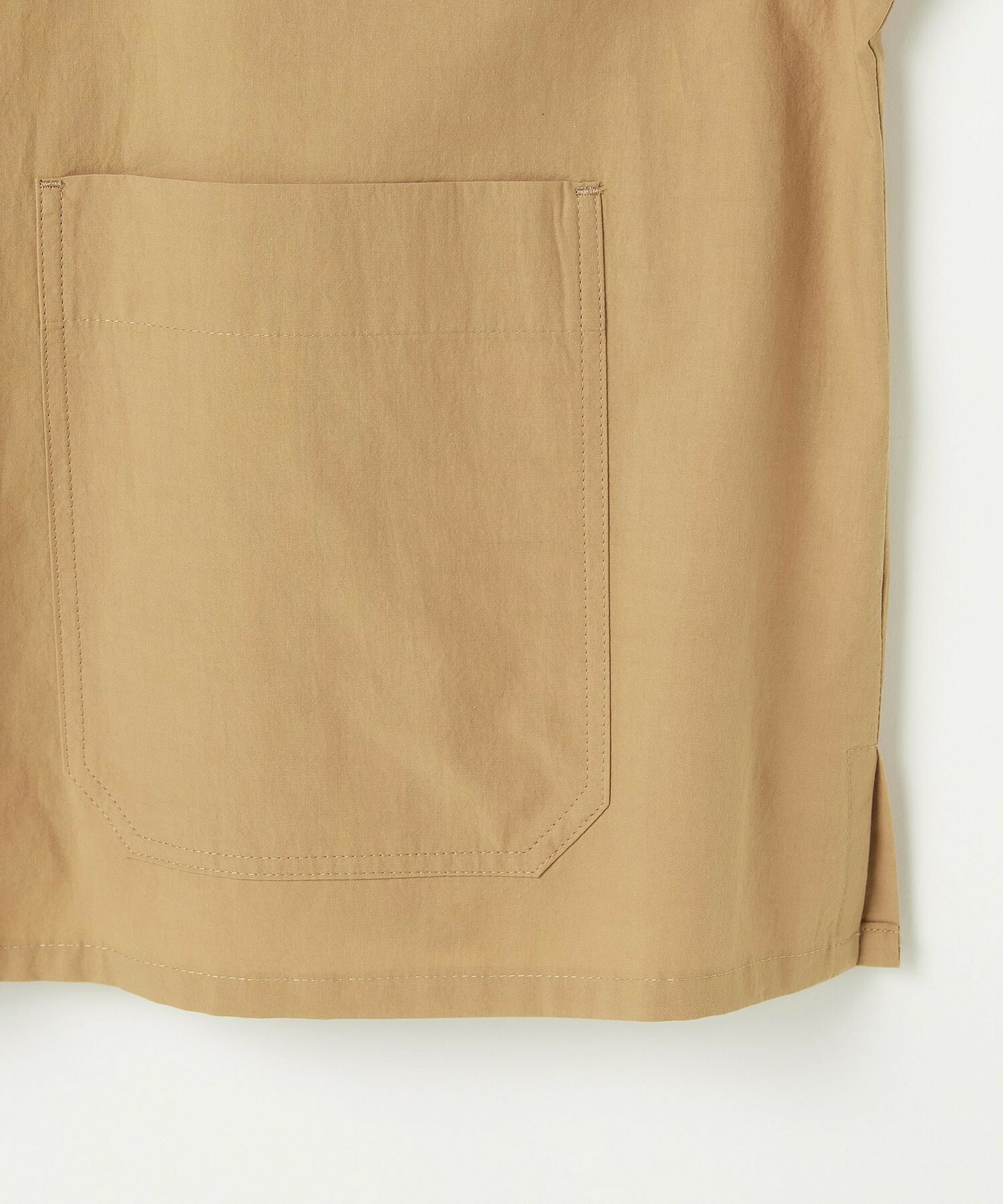 【L'EQUIPE】【Lサイズ】オーガニックコットンビンテージシャツブラウス 詳細画像 ベージュ 14