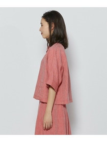 【L'EQUIPE】［eclat 2026年5月号掲載商品］【Lサイズ】ヘンプ麻シャツ 詳細画像 ブラック系その他 8