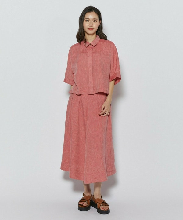 ［eclat 2026年5月号掲載商品］【Lサイズ】ヘンプ麻シャツ［eclat 2026年5月号掲載商品］【Lサイズ】ヘンプ麻シャツ