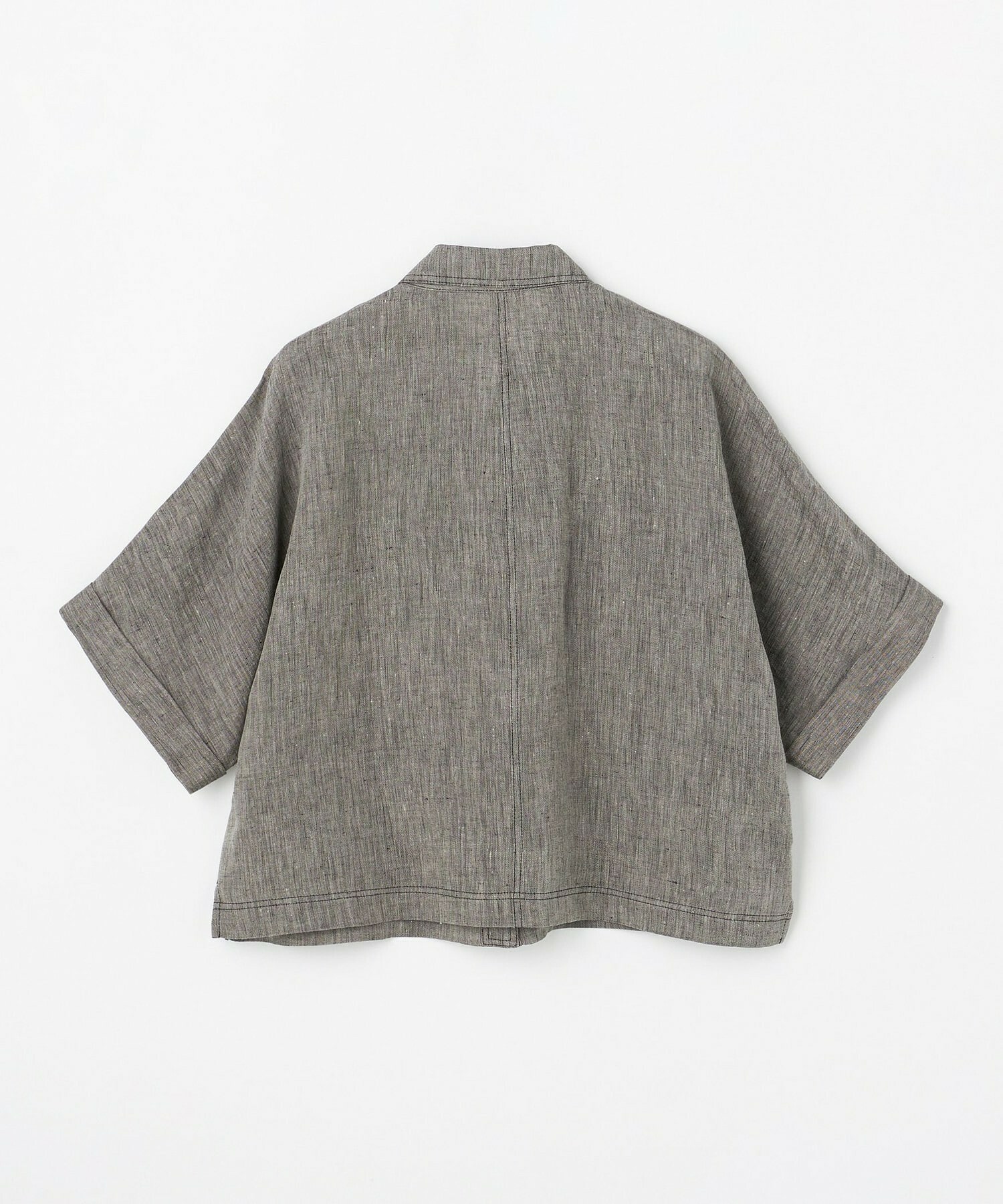 【L'EQUIPE】［eclat 2026年5月号掲載商品］【Lサイズ】ヘンプ麻シャツ 詳細画像 ブラック系その他 13
