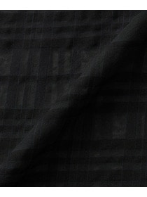 【L'EQUIPE】【大きいサイズ】シアーチェックシャツ 詳細画像 ブラック系その他 19