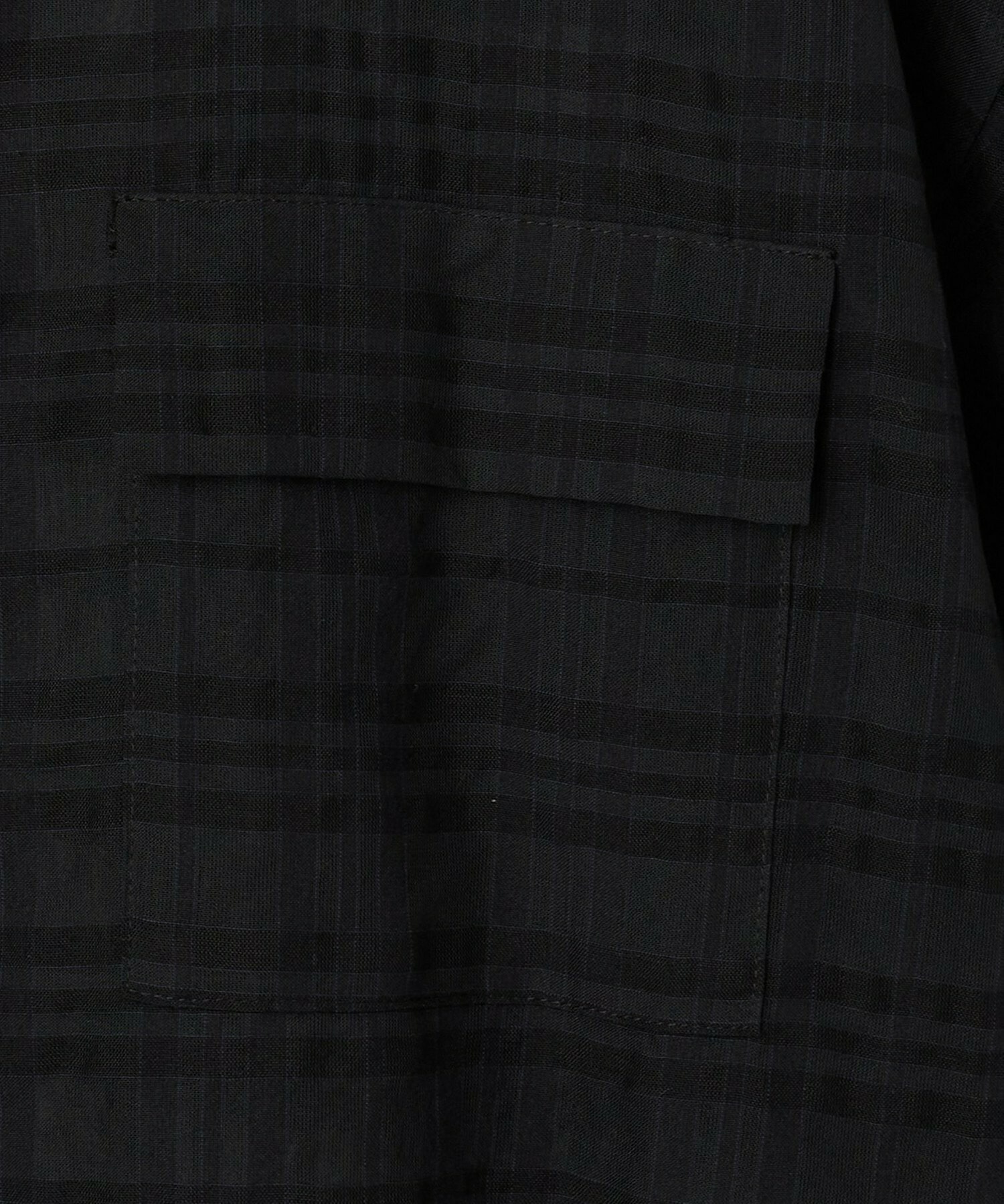 【L'EQUIPE】【大きいサイズ】シアーチェックシャツ 詳細画像 ブラック系その他 18