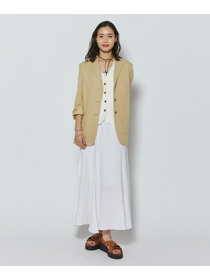 【L'EQUIPE】【Lサイズ】シルク混シャンブレージャケット 詳細画像 ベージュ 1