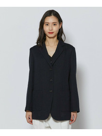 【L'EQUIPE】【Lサイズ】シルク混シャンブレージャケット 詳細画像 ベージュ 7