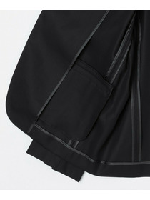 【L'EQUIPE】【Lサイズ】100/2オーガニックコットンジャケット 詳細画像 ブラック 5